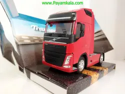 (تک محور) ماکت تریلی ولوو (VOLVO FH) بزرگ 1:32 (WELLY) قرمز