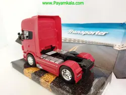 ماکت تریلی اسکانیا (SCANIA R730 BY WELLY) تک محور قرمز