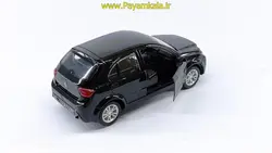 ماشین اسباب بازی تیبا2 (هاچبک) موزیکال-چراغدار مشکی(1:32)طرح 02