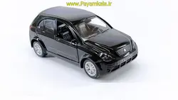 ماشین اسباب بازی تیبا2 (هاچبک) موزیکال-چراغدار مشکی(1:32)طرح 02