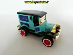 (طرح 02) ماکت فورد سواری چراغدار موزیکال کلاسیک (FORD BY Y66) آبی (1:32)