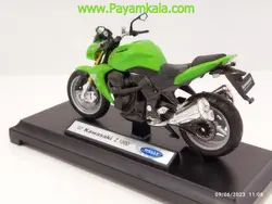 ماکت فلزی موتورسیکلت کاوازاکی (KAWASAKI 07 Z1000 BY WELLY)(1/18)