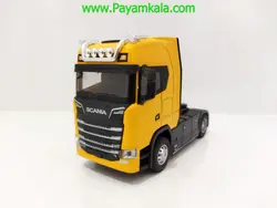 ماکت تریلی اسکانیا (SCANIA-JG260) زرد