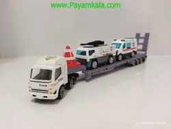 تریلی خودروبر با دو ماشین (3605YT) | لیست قیمت و خرید انواع ماکت تریلی و کامیون