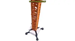 ماکت ماشین فلزی جرثقیل برجی (تاور کرین) (TOWER SLEWING CRANE) (KDW 1:50) جعبه دار زرد
