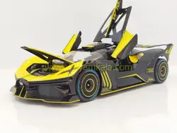 (دودزا) ماکت بوگاتی بولاید (BUGATTI 1.24 CHEZHI)(CZ149AD) زرد