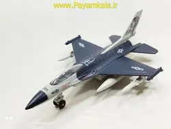 هواپیما جنگنده F-16 صدادار-چراغدار فلزی دربازشو عقب کش طرح 12