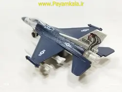 هواپیما جنگنده F-16 صدادار-چراغدار فلزی دربازشو عقب کش طرح 12