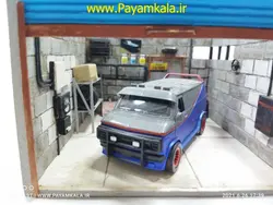 ماکت دیوراما گاراژ فرانکلین به همراه خودرو شورلت GMC