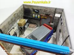ماکت دیوراما گاراژ فرانکلین به همراه خودرو شورلت GMC