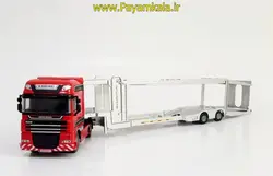 ماکت تریلی کنورث حمل خودرو (KENWORTH W900 BY WELLY) قرمز