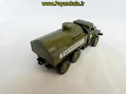 ماکت ماشین فلزی قدرتی کامیون تانکر نظامی روسی جعبه دار ر خرید اینترنتی اسباب بازی