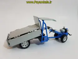 ماکت فلزی تیلر مزرعه (KDW 1:16 ) جعبه دار (TWO WHEEL TRACTOR WITH TRAILER)