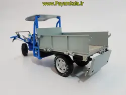 ماکت فلزی تیلر مزرعه (KDW 1:16 ) جعبه دار (TWO WHEEL TRACTOR WITH TRAILER)