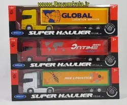 (ترانزیت) ماکت تریلی اسکانیا (SCANIA V8 R730) سایز 1:64 ساخت WELLY