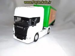 (ترانزیت) ماکت تریلی اسکانیا (SCANIA V8 R730) سایز 1:64 ساخت WELLY