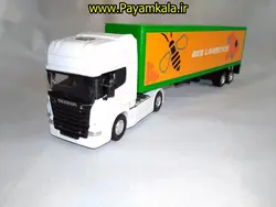 (ترانزیت) ماکت تریلی اسکانیا (SCANIA V8 R730) سایز 1:64 ساخت WELLY