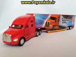 ماکت تریلی کنورث (Kenworth T700) با کانتینر رنگ قرمز