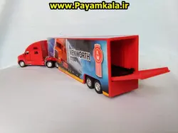 ماکت تریلی کنورث (Kenworth T700) با کانتینر رنگ قرمز
