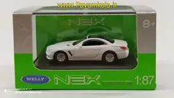 ماکت مینیاتوری بنز (1:87)(MERCEDES-BENZ SL500 BY WELLY) سفید