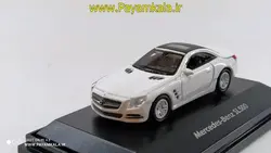 ماکت مینیاتوری بنز (1:87)(MERCEDES-BENZ SL500 BY WELLY) سفید