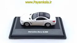 ماکت مینیاتوری بنز (1:87)(MERCEDES-BENZ SL500 BY WELLY) سفید