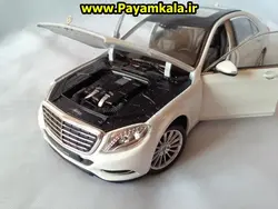 ماکت فلزی اسباب بازی مرسدس بنز S-Class بزرگ (1:24)(MERCEDES-BENZ S-CLASS) ساخت WELLY سفید