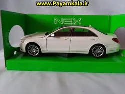 ماکت فلزی اسباب بازی مرسدس بنز S-Class بزرگ (1:24)(MERCEDES-BENZ S-CLASS) ساخت WELLY سفید