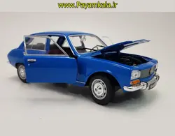 ماکت ماشین اسباب بازی پژو 504 بزرگ (1:24) (WELLY)(PEUGEOT 504 1968) آبی