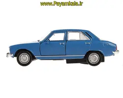 ماکت ماشین اسباب بازی پژو 504 بزرگ (1:24) (WELLY)(PEUGEOT 504 1968) آبی