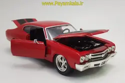 ماکت فلزی شورلت شول سوپراسپرت بزرگ (1:24) (CHEVROLET CHEVELLE SS 396 1966 BY MAISTO DESIGN) آبی