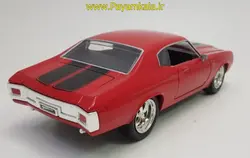 ماکت فلزی شورلت شول سوپراسپرت بزرگ (1:24) (CHEVROLET CHEVELLE SS 396 1966 BY MAISTO DESIGN) آبی