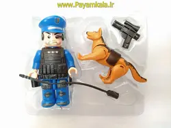اسباب بازی آدمک پلیس و سگ لگویی طرح 1 (XUJA) فروشگاه اینترنتی پیام کالا