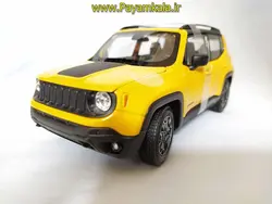 ماکت جیپ بزرگ 1:24 (JEEP RENEGADE TRAILHAWK BY WELLY) زرد