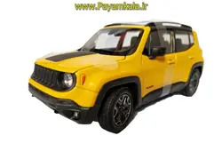 ماکت جیپ بزرگ 1:24 (JEEP RENEGADE TRAILHAWK BY WELLY) زرد