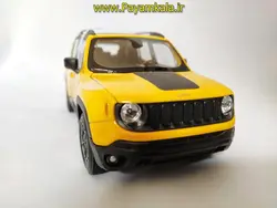 ماکت جیپ بزرگ 1:24 (JEEP RENEGADE TRAILHAWK BY WELLY) زرد