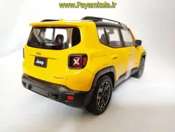 ماکت جیپ بزرگ 1:24 (JEEP RENEGADE TRAILHAWK BY WELLY) زرد