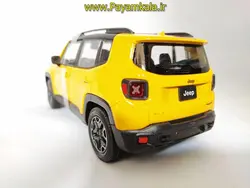 ماکت جیپ بزرگ 1:24 (JEEP RENEGADE TRAILHAWK BY WELLY) زرد