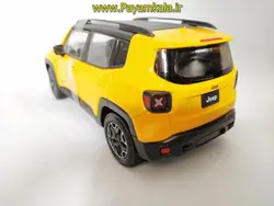 ماکت جیپ بزرگ 1:24 (JEEP RENEGADE TRAILHAWK BY WELLY) زرد