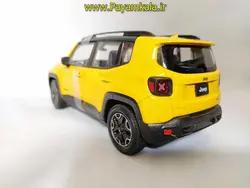 ماکت جیپ بزرگ 1:24 (JEEP RENEGADE TRAILHAWK BY WELLY) زرد