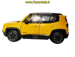 ماکت جیپ بزرگ 1:24 (JEEP RENEGADE TRAILHAWK BY WELLY) زرد