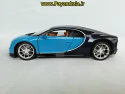 ماکت ماشین فلزی بوگاتی شیرون بزرگ (1:24) (BUGATTI CHIRON) (BY WELLY)