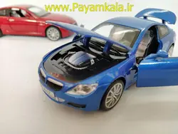 ماکت فلزی ماشین عقب کش موزیکال چراغدار اسباب بازی ب ام و (BMW M6 )