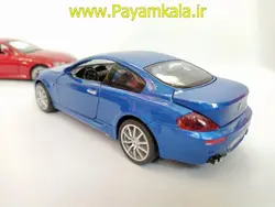 ماکت فلزی ماشین عقب کش موزیکال چراغدار اسباب بازی ب ام و (BMW M6 )