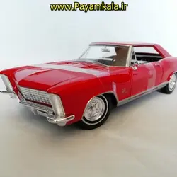 ماکت فلزی بیوک ریویرا (1:24) ) (1965) ( BUICK RIVIERA BY WELLY) قرمز.