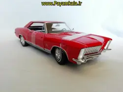 ماکت فلزی بیوک ریویرا (1:24) ) (1965) ( BUICK RIVIERA BY WELLY) قرمز.