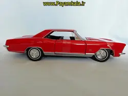 ماکت فلزی بیوک ریویرا (1:24) ) (1965) ( BUICK RIVIERA BY WELLY) قرمز.
