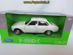 ماکت ماشین اسباب بازی پژو 504 بزرگ (1:24) (WELLY)(PEUGEOT 504 1968) سفید