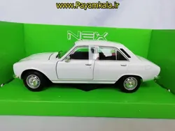 ماکت ماشین اسباب بازی پژو 504 بزرگ (1:24) (WELLY)(PEUGEOT 504 1968) سفید