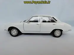 ماکت ماشین اسباب بازی پژو 504 بزرگ (1:24) (WELLY)(PEUGEOT 504 1968) سفید